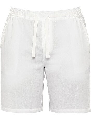 Short uomo schott in lino
