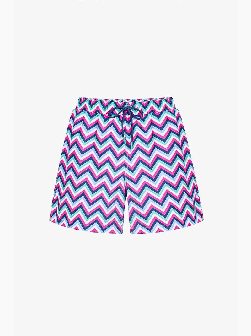 Short uomo zigzag revival penti Bianco Rosa Blu - Kiabi