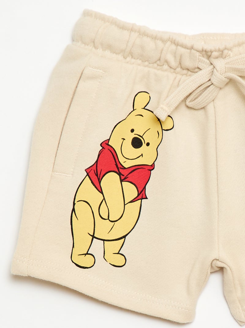 Short "Winnie" "Disney" in felpa non garzata Beige - Kiabi