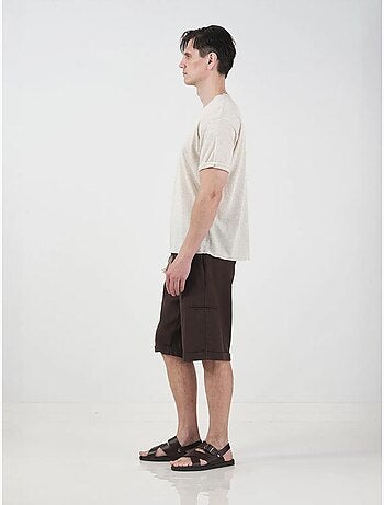 Shorts a gamba ampia relaxed fit a vita media con tasche giesto