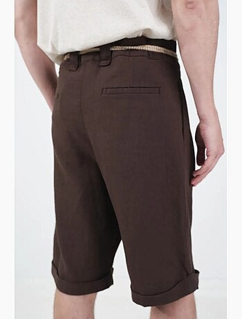 Shorts a gamba ampia relaxed fit a vita media con tasche giesto