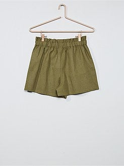 Shorts a righe con bottoni - Kiabi