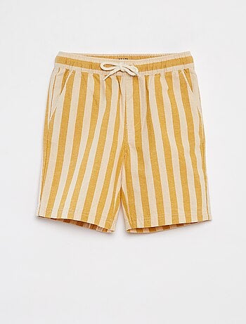 Shorts a righe con tasche