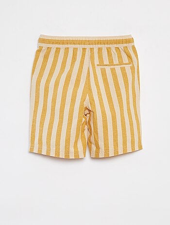 Shorts a righe con tasche