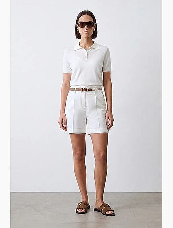 Shorts a vita alta a gamba ampia con cintura dilvin
