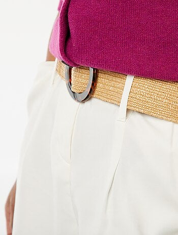Shorts a vita alta con cintura