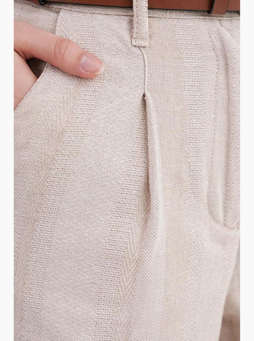 Shorts a vita alta con dettaglio cintura mixray - Kiabi Shorts a vita alta con dettaglio cintura mixray - Kiabi