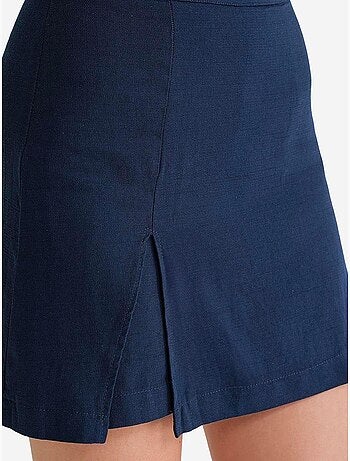 Shorts a vita alta con portafoglio sul davanti, cintura e dettaglio con spacco mixray