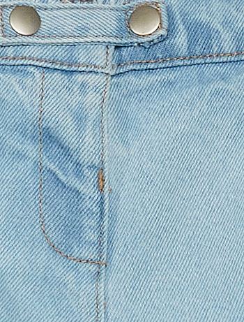 Shorts a vita alta in denim - BLU - Kiabi - 10.00€
