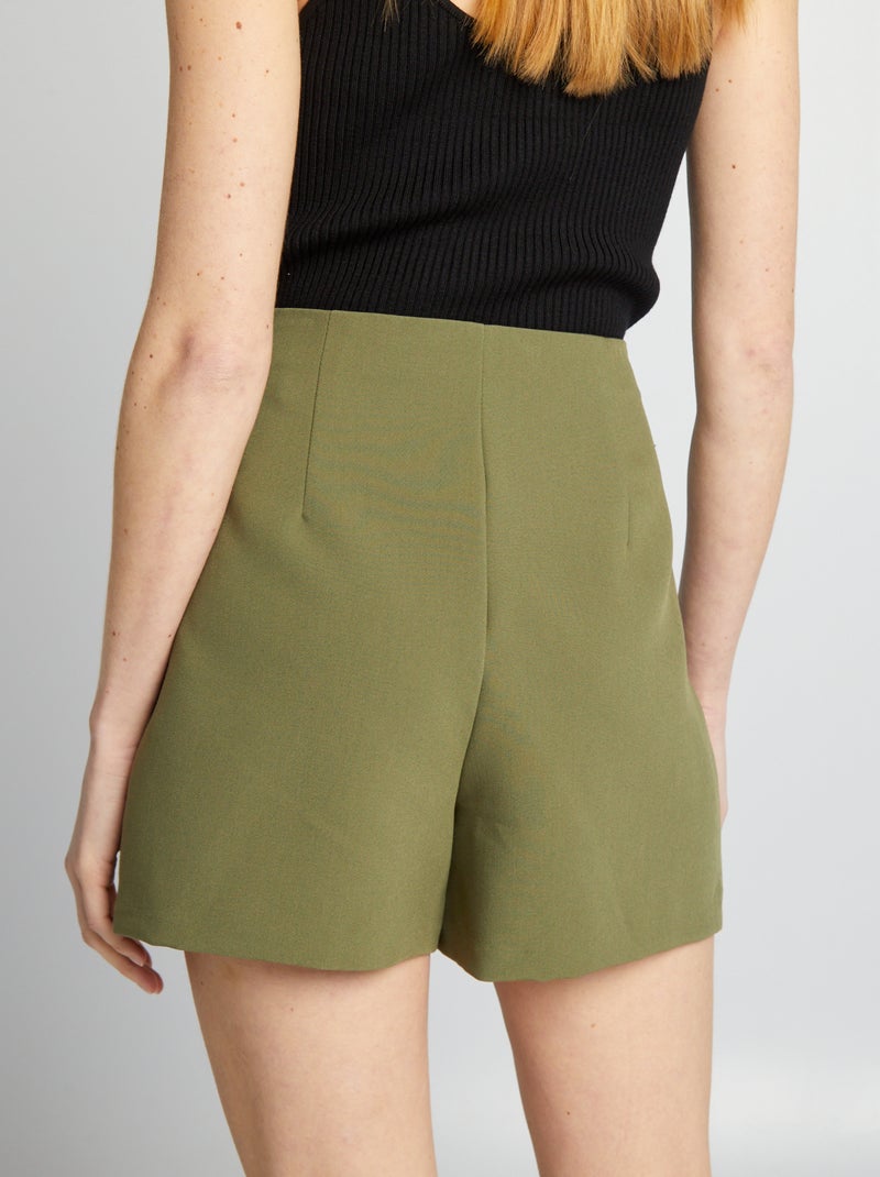 Shorts a vita alta smart KAKI - Kiabi