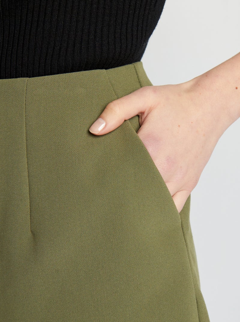 Shorts a vita alta smart KAKI - Kiabi