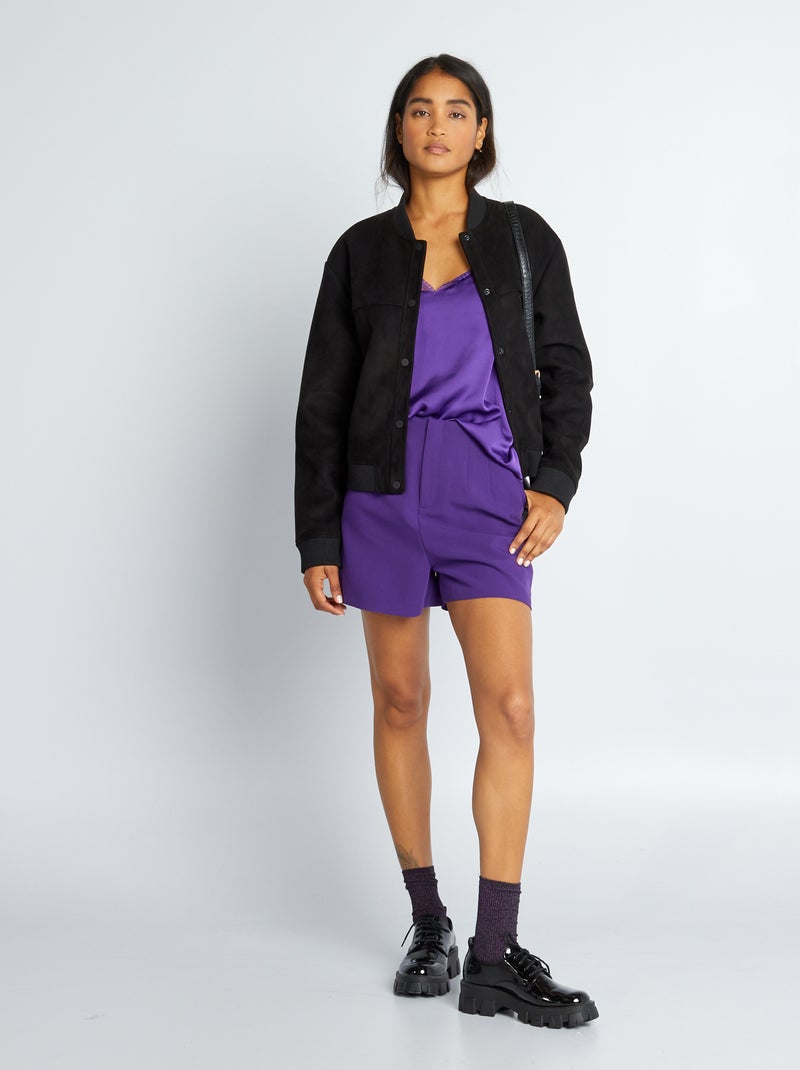 Shorts a vita alta tipo smart VIOLA - Kiabi