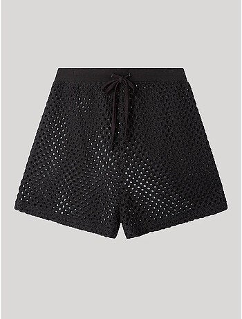 Shorts all'uncinetto