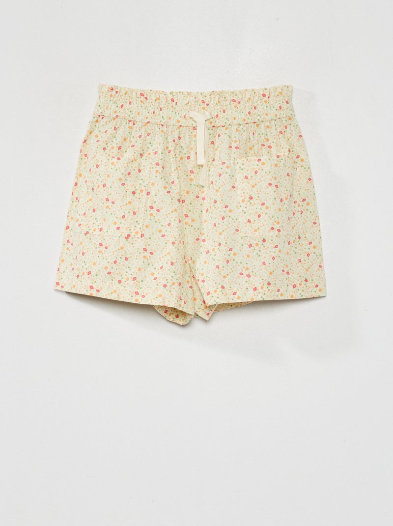 Shorts ampi in cotone BIANCO - Kiabi