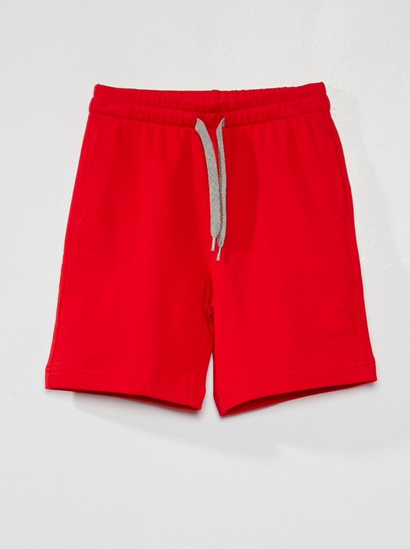 Shorts basici rosso melange - Kiabi