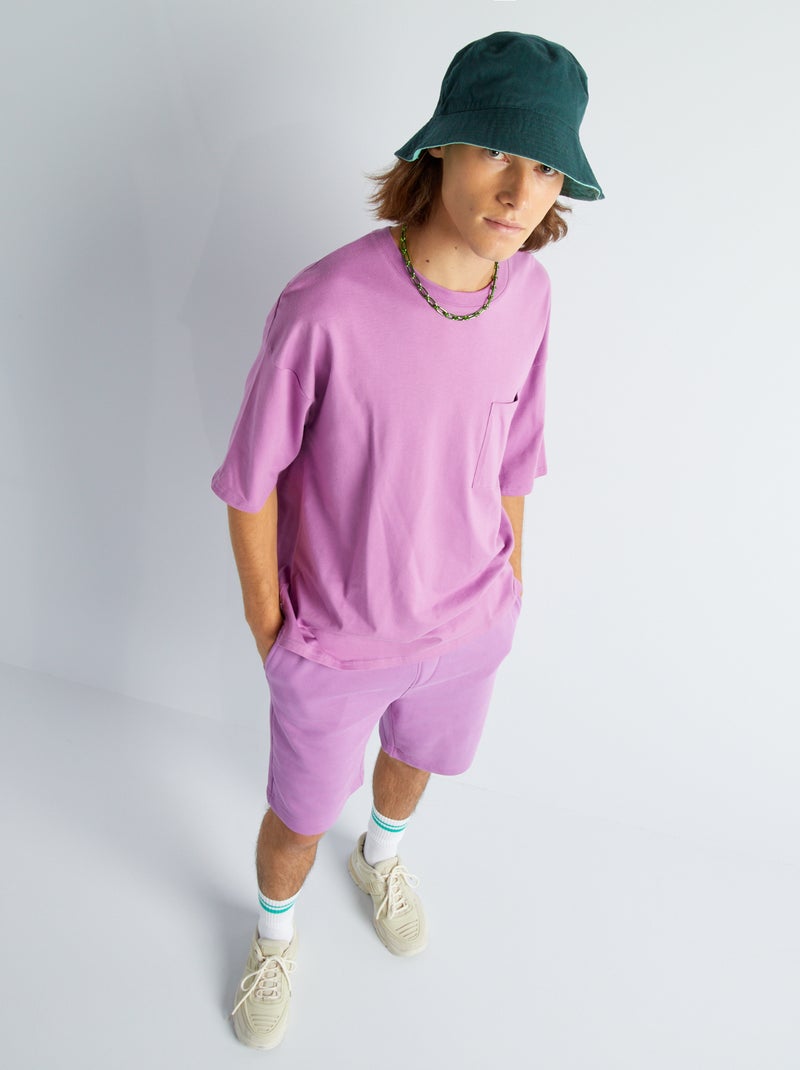 Shorts bermuda in tessuto felpato ROSA - Kiabi