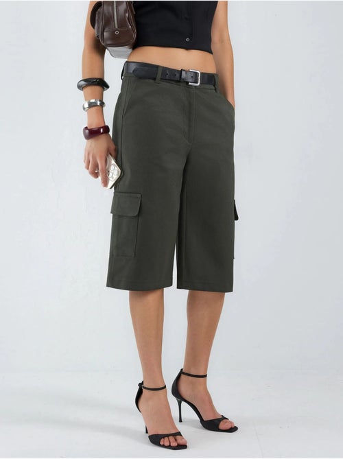 Shorts cargo a vita bassa (senza cintura) hiccup - Kiabi