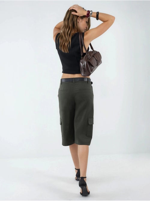 Shorts cargo a vita bassa (senza cintura) hiccup - Kiabi