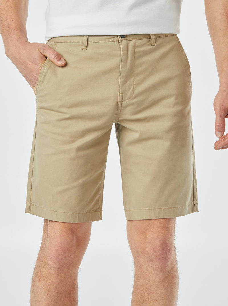 Shorts chino BEIGE - Kiabi
