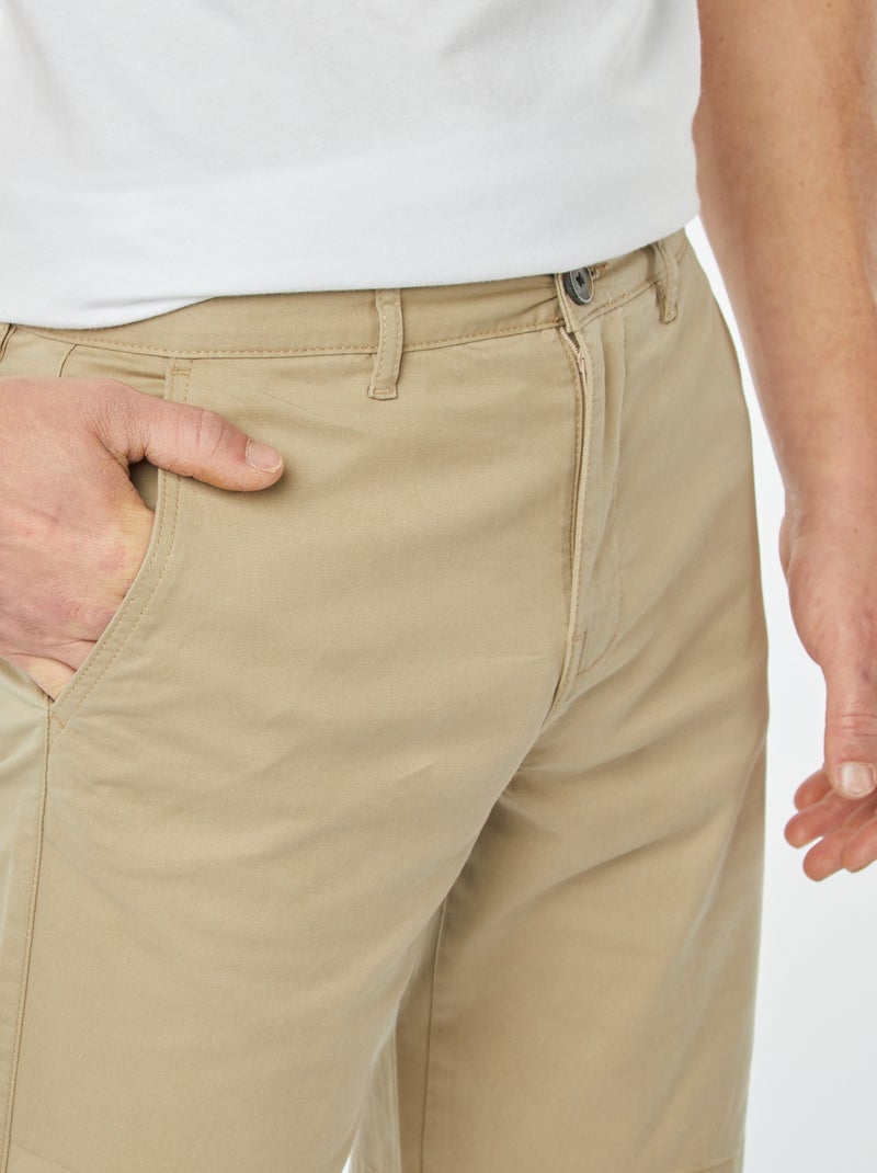 Shorts chino BEIGE - Kiabi