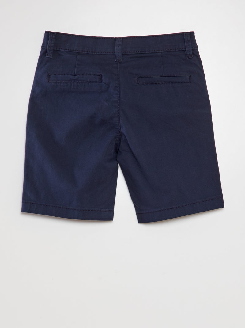 Shorts chino blu - Kiabi