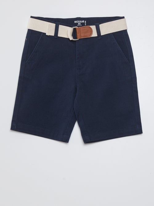 Shorts chino + cintura - Kiabi