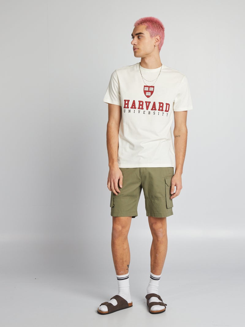 Shorts chino con tasche laterali VERDE - Kiabi
