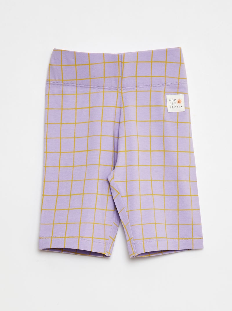 Shorts ciclista leopardati Graphik Edition Viola - Kiabi