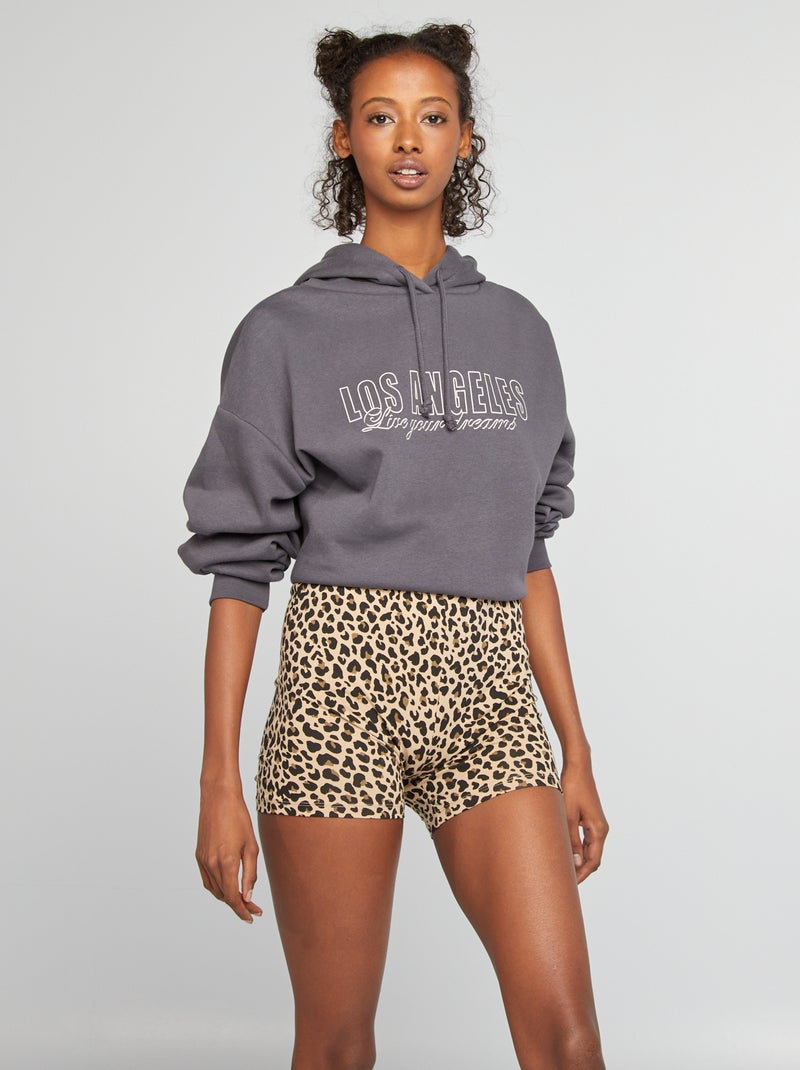 Shorts ciclista leopardati MARRONE - Kiabi