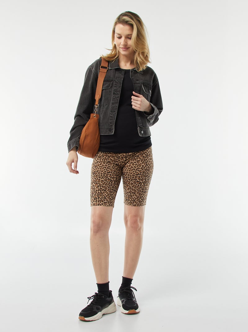 Shorts ciclisti premaman BEIGE - Kiabi