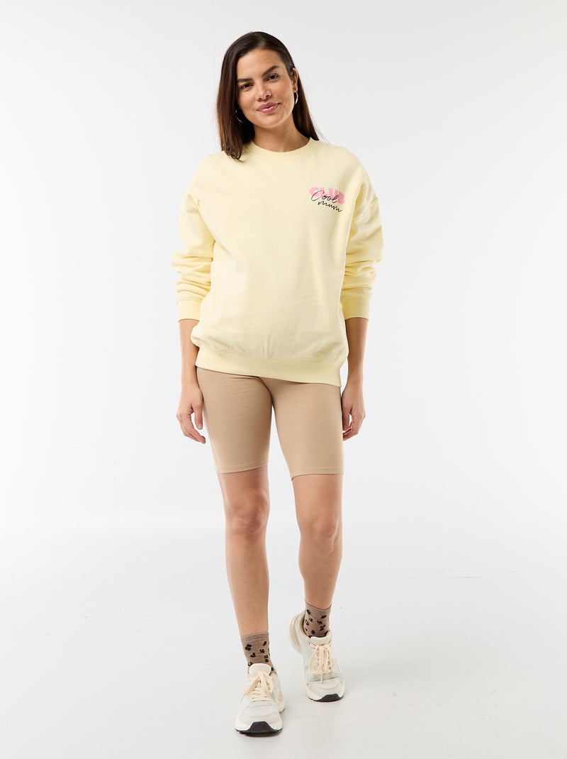 Shorts ciclisti premaman Beige - Kiabi