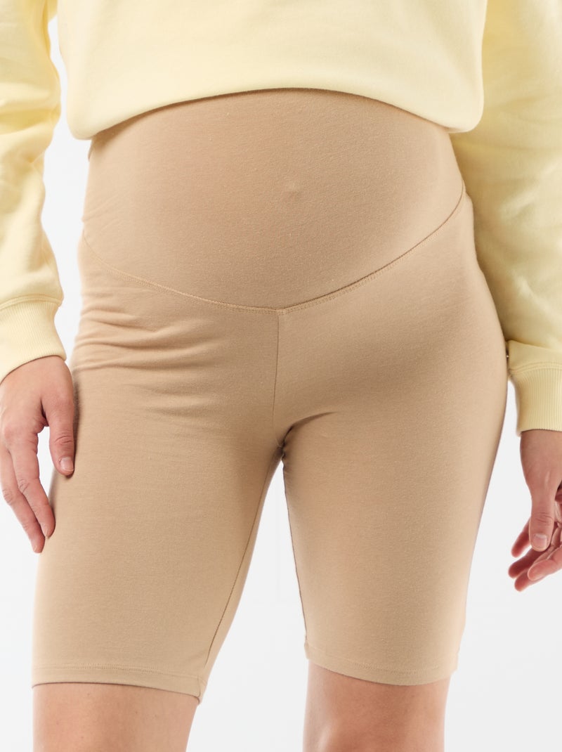 Shorts ciclisti premaman Beige - Kiabi