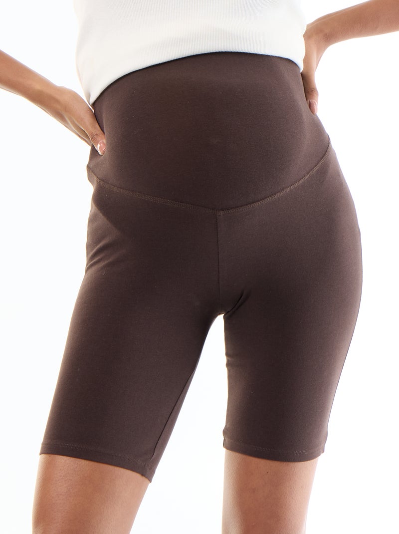 Shorts ciclisti premaman Marrone - Kiabi