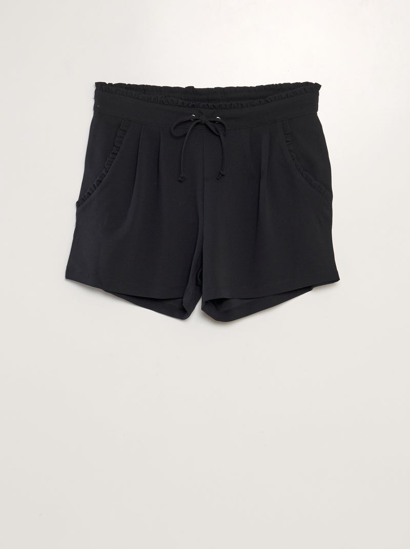 Shorts con bordi fru-fru 'JDY' nero - Kiabi