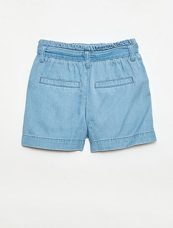 Shorts con cintura annodata