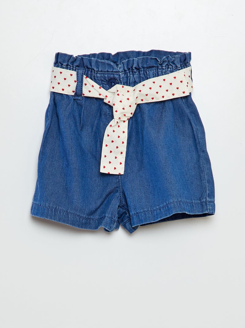 Shorts con cintura con motivo BLU - Kiabi