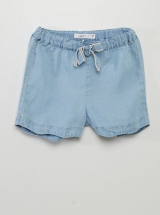 Shorts con fiocco fantasia