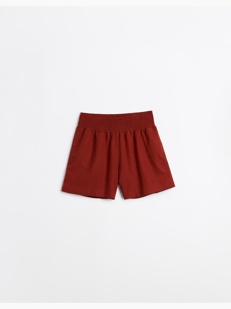Shorts con lino, MO Fashion Rosso - Kiabi
