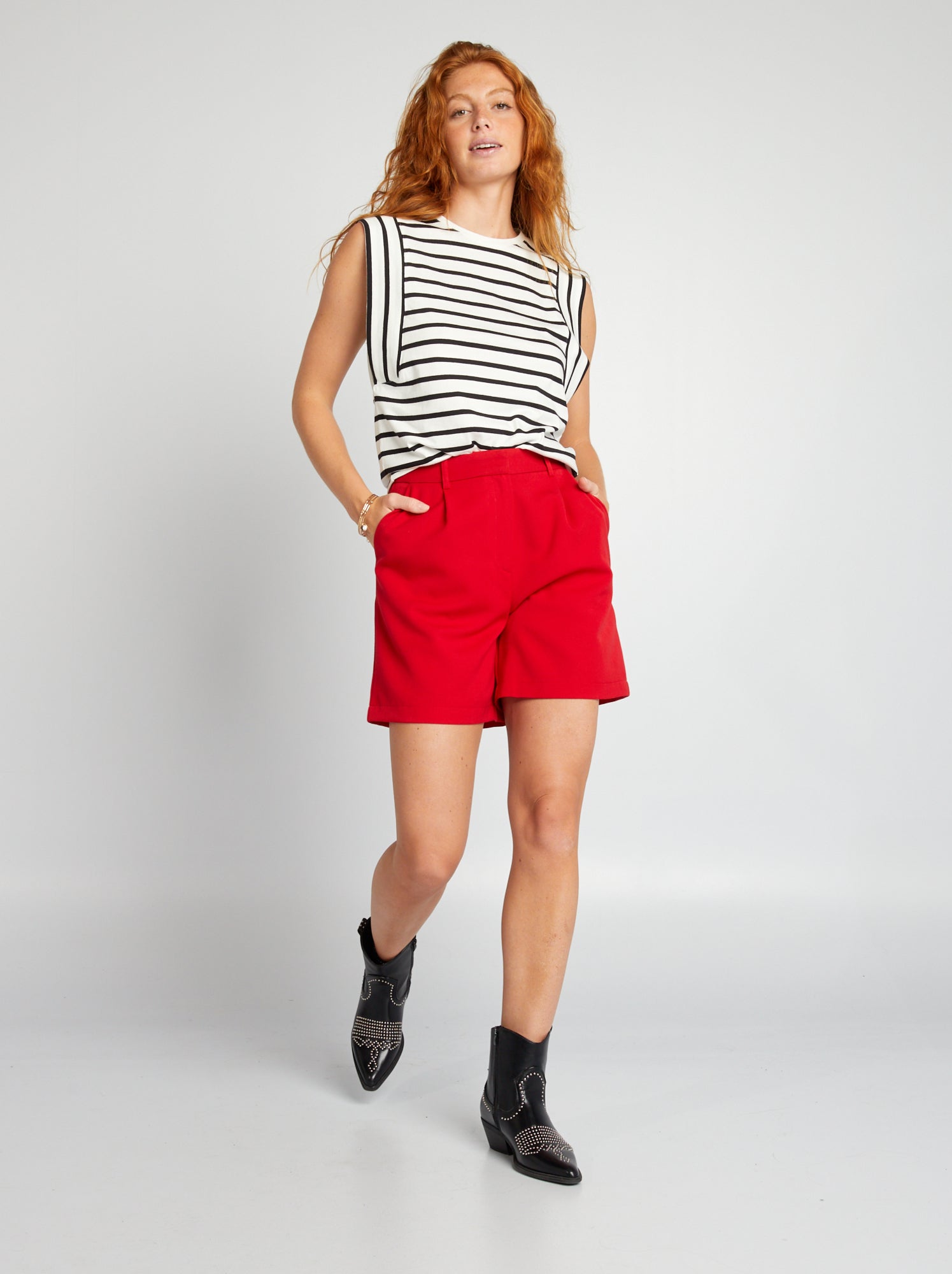 Pantaloncini e Shorts da Donna rosso Kiabi