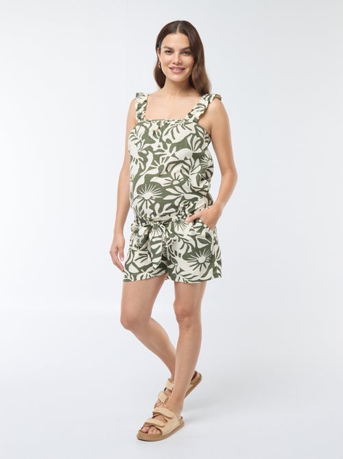 Shorts con stampa foglie 'Only maternity' - Kiabi