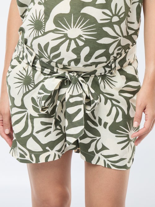 Shorts con stampa foglie 'Only maternity' - Kiabi