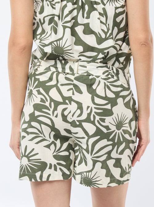 Shorts con stampa foglie 'Only maternity' - Kiabi