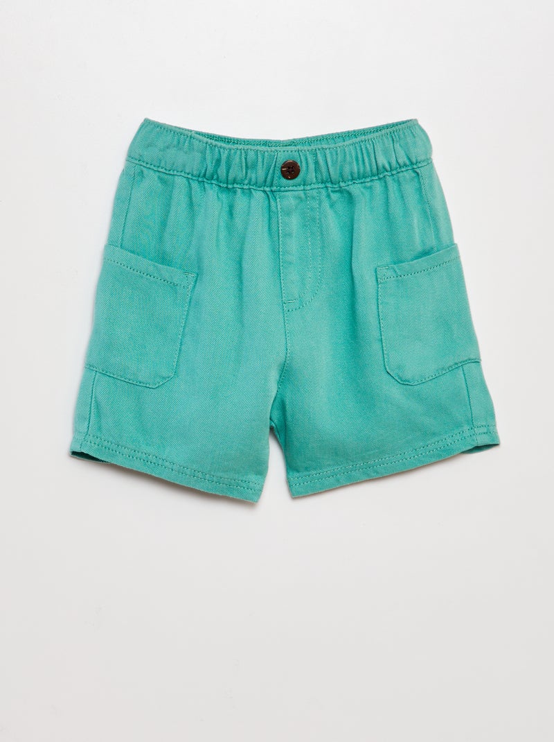 Shorts con tasche applicate VERDE - Kiabi