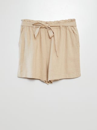 Shorts con vita elasticizzata con cordoncino da annodare 'JDY'
