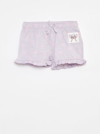 Shorts con volant e stampa 'Disney'