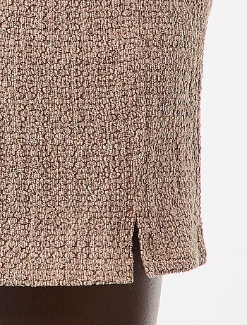 Shorts corti in maglia goffrata