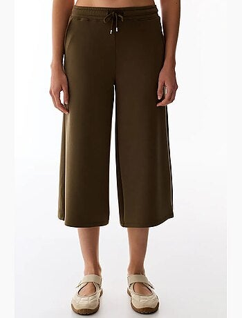 Shorts culotte in maglia jersey oversize a vita media penti