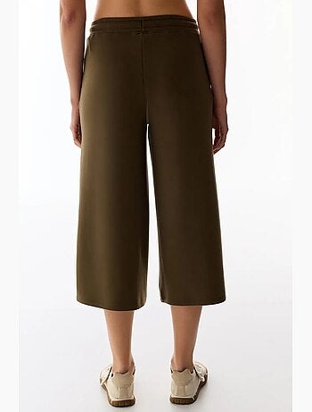 Shorts culotte in maglia jersey oversize a vita media penti