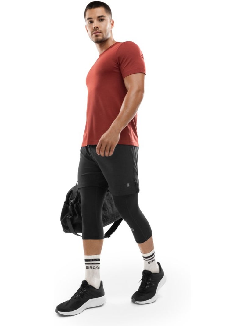 Shorts da allenamento da uomo fitness uomo stellar Nero - Kiabi