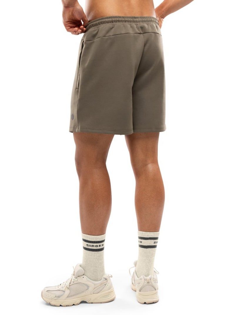 Shorts da allenamento in cotone da uomo fitness uomo titan Verde - Kiabi